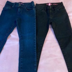 Two pairs of skinny jeans
